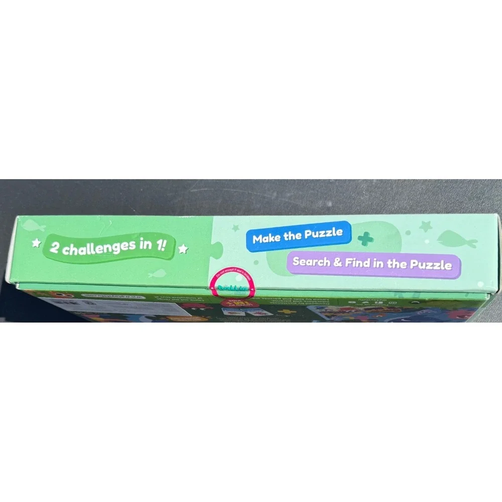 Dabble Jigsaw Puzzle Search And Find Sassy Sea 24 Piece‎ Ages 3-5 Blue